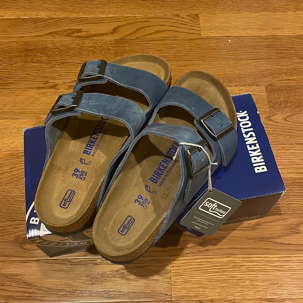 Birkenstock Arizona Soft Footbed Dusty Blue